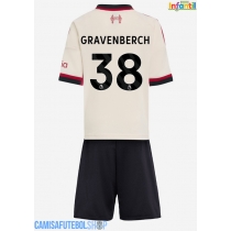 Camisa de time de futebol Liverpool Ryan Gravenberch #38 Replicas 2º Equipamento Infantil 2025-26 Manga Curta (+ Calças curtas)